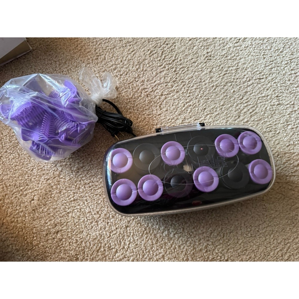 Conair Waves & Volume 12 Ceramic Flocked Hot Rollers Set - Model CHV14JXRSAM - Picture 6 of 8